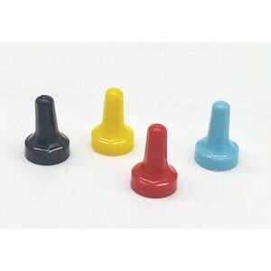 Vintage Replacement Game Pieces 4 Markers 1 Red 1 Yellow 1 Blue 1 Black Replace